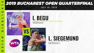 Irina-Camelia Begu vs. Laura Siegemund | 2019 Bucharest Open Quarterfinals | WTA Highlights