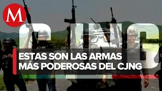 Exhibir poderío de arsenales, la estrategia mediática del CJNG