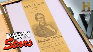 Pawn Stars: SUPER RARE Abe Lincoln Campaign Ribbon (Season 3)