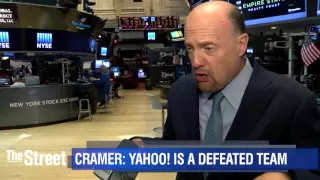 Yahoo's Earnings Show the Company is a 'Defeated Team,' says Jim Cramer