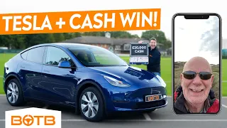 £53,000 Tesla Model Y Winner's Reaction! | BOTB Winners