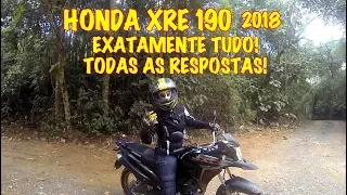 TODAS AS RESPOSTAS! HONDA XRE 190