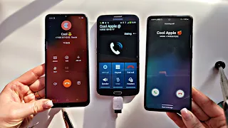 Realme C3 vs Samsung Galaxy GT-I9200 vs Samsung Galaxy A51 / Conference call & incoming and outgoing