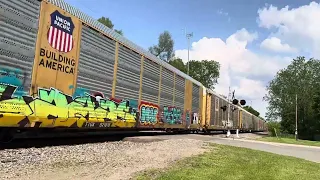 CN train with a KCS and Union Pacific