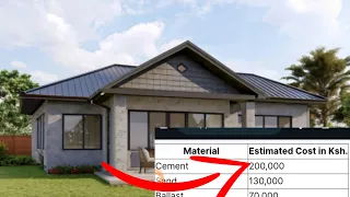 The COST of building  a 3 bedroom house  in kenya