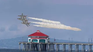 America’s Thunderbirds Pacific Airshow Huntington Beach with sneak passes 2023 - 4K
