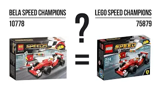 Bela 10778, analogue of Lego Speed Champions 75879 Scuderia Ferrari SF16-H - Speed Build, Review