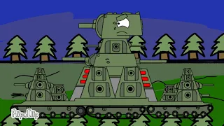 (The KV-44's entrance) U.S.S.R. [With Americans] vs Nazi Germany #4 - Cartoon about Tanks