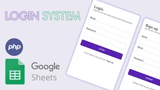 Login System with PHP and Google Sheets || Complete Tutorial