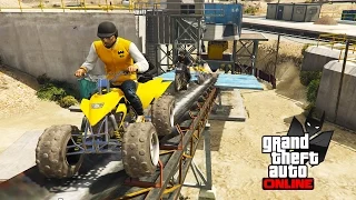 GTA V Online: FÚRIA EM DUAS RODAS #76: CANSAS RUSH NAS INDUSTRIAS