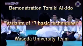 DEMONSTRATION TOMIKI AIKIDO. Variants of 17 BASIC tehniques. Waseda University Team