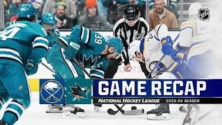 Sabres @ Sharks 1/27 | NHL Highlights 2024