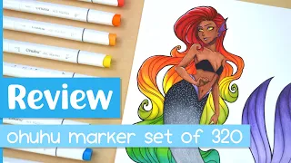 Ohuhu Alcohol Brush Markers (Honolulu Series, Set of 320) | Honest Marker Review | iiKiui