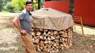 Stacking Cordwood The Proper Way!!!