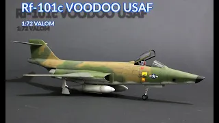 McDonell RF-101C Voodoo USAF 1/72 Valom scale model Full Video Build