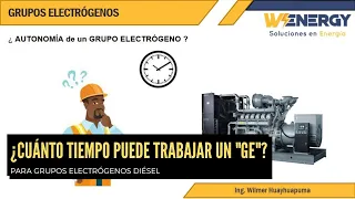 GRUPO ELECTRÓGENO DIÉSEL | AUTONOMÍA EN HORAS