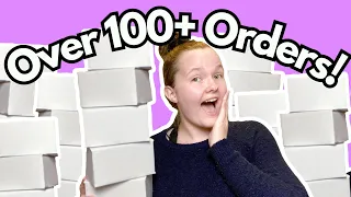 Pack Over 100+ Etsy Orders With Me! 😱| Crochet Small Business Week in the Life | Chatty Vlog