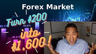 How to turn $200 into $1600 in 3 days!  Forex Market