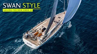 Sailing aboard the Swan 55 - a premium yacht for a variety of cruising tastes.