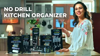 HOKIPO No Drill Kitchen Organizers | Adhesive Magic Sticker Series