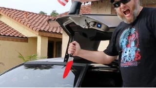 EXPERIMENT Glowing 1000 degree KNIFE VS DELOREAN