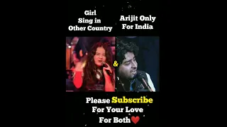 Girl sing & Arijit voice Master ❤|| #arijitsingh #shorts #trending #viral