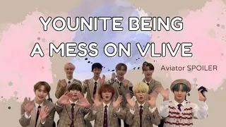 YOUNITE being a mess on VLIVE + aviator spoiler