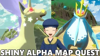 LIVE:  Shiny Hunting Alpha Pokemon!! | Pokemon Legends Arceus Shiny Alpha Map Quest!!