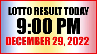Lotto Result Today 9pm Draw December 29, 2022 Swertres Ez2 Pcso