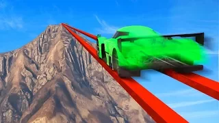 WORLDS MOST IMPOSSIBLE MILE HIGH TIGHTROPE! (GTA 5 Funny Moments)