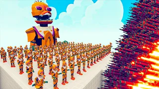 100x WITHERED СHICA + 1x GIANT vs EVERY GODS - Totally Accurate Battle Simulator TABS