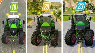 Fs18 vs Fs20 vs Fs23 With FENDT Tractor | Farming Simulators Gameplay | Timelapse |