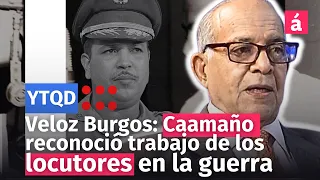 Caamaño Deñó reconoció el trabajo de los locutores en la guerra de abril, dice Ercilio Veloz Burgos