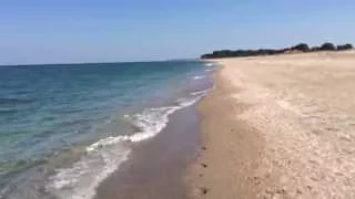 The beach between Krapets and Camping Cosmos in Bulgaria