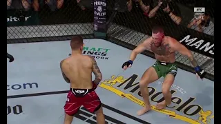 MCGREGOR BROKEN ANKLE in SLOW MOTION