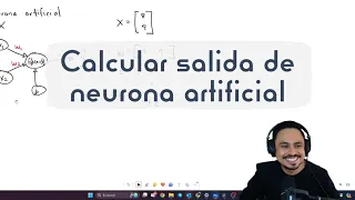 Calcular salida de una neurona artificial