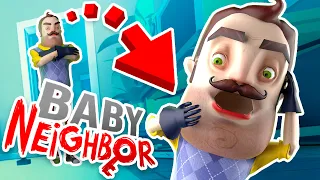 NEW Turning the NEIGHBOR into A BABY to ESCAPE!?!! (Baby Hands VR Hello Neighbor)