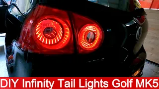 DIY Infinity Tail Lights VW Golf MK5