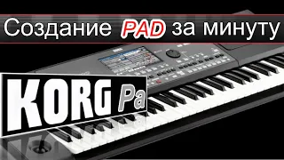 Создание ПЭДа без записи в синтезаторе ⭐ Creating a New PAD without recording in Korg Pa900