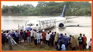 Garuda Indonesia Flight 421 | River Runway | Pilot Made an Emergency Landing in a Shallow River