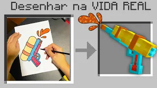 Minecraft, MAS GANHO o item QUE DESENHAR na VIDA REAL!