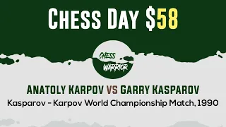 Anatoly Karpov vs Garry Kasparov | Kasparov - Karpov World Championship Match, 1990