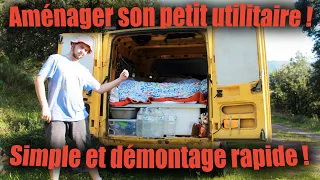 Aménagement SIMPLE et démontable en 5min petit utilitaire ! L'aménagement de mon Renault Express