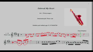 Unbreak my heart🎷 Tony Braxton 🎷Demonstração Tenor sax🎷Princy