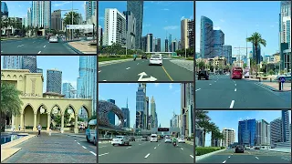 Dubai Driving Tours || Dubai Mall || Drive in Downtown || United Arab Emirates 🇦🇪