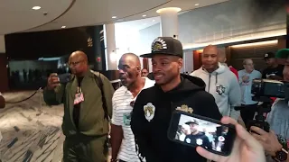 Errol Spence reacts to Derrick James vs Kenny Porter almost coming 2 Blows