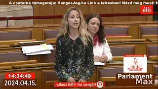 FELHÁBORÍTÓ: 🔴 Azonnali Kérdések Órája  (ÉLŐ) 2024.04.15. |  ParlamentMax támogatja Hangosjog.hu.