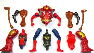 Merakit Hulkbuster VS Batman VS Spider-Man VS Siren Head ~ Marvel Avengers Toys