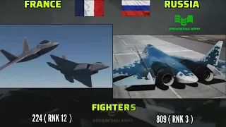 RUSSIA VS FRANCE - MILITARY  POWER COMPARISON 2024 - GLOBAL MILITARY RANKING -  Forces
