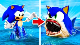 Upgrading Sonic To MEGALODON SONIC In GTA 5 RP!